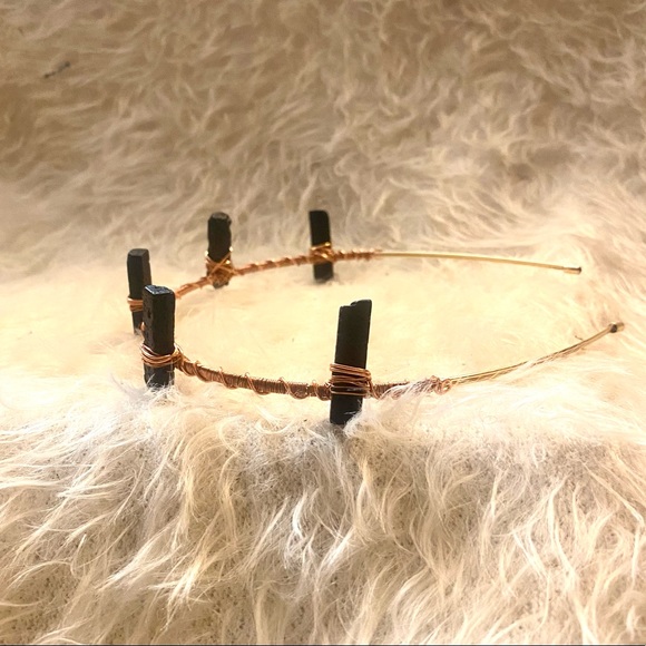 Black Lava Mermaid Tiara Crown (Handmade) main image 4